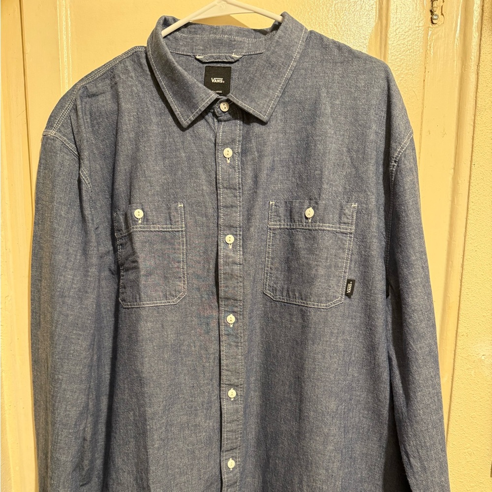 Vans Classic Blue Button Down Shirt